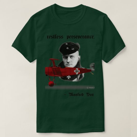 Manfred Von Richthofen Red Baron Quote  Tシャツ (デザイン正面)