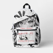 Manga Backpack Anime  プリントバックパック (正面)
