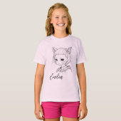 Manga Catgirl Tシャツ (正面フル)