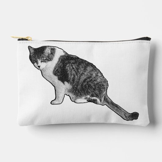 Manga Dot Cat Bag Makes Beauty Prep Playful アクセサリーポーチ (正面)