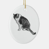 Manga Dot Cat Ornament Brightens Festive Decor セラミックオーナメント (右)