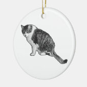 Manga Dot Cat Ornament Brightens Festive Decor セラミックオーナメント (左)