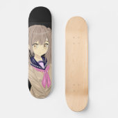 Manga girl skateboard スケートボード (正面)