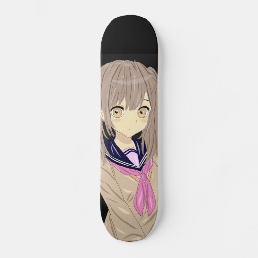 Manga girl skateboard スケートボード (正面)