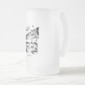 Manga Is My Life Anime Eyes Glitch Art フロストグラスビールジョッキ (正面右)