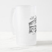 Manga Is My Life Anime Eyes Glitch Art フロストグラスビールジョッキ (正面左)