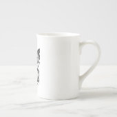 Manga Is My Life Anime Eyes Glitch Art ボーンチャイナマグカップ (右)