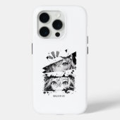 Manga Is My Life Anime Eyes Glitch Art Case-Mate iPhoneケース (裏面)