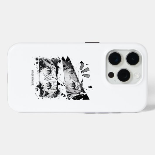 Manga Is My Life Anime Eyes Glitch Art Case-Mate iPhoneケース (裏面 (横))