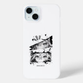 Manga Is My Life Anime Eyes Glitch Art Case-Mate iPhoneケース (裏面)
