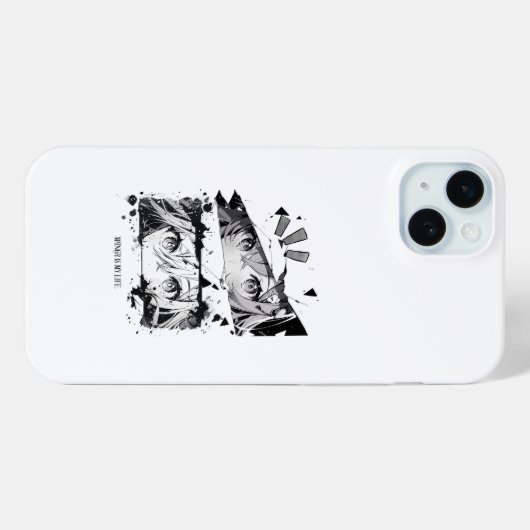Manga Is My Life Anime Eyes Glitch Art Case-Mate iPhoneケース (裏面 (横))
