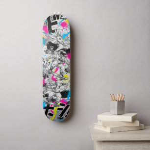 Manga Style Japanese Art for Skateboard & Stickers スケートボード