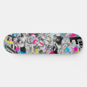 Manga Style Japanese Art for Skateboard & Stickers スケートボード (横)