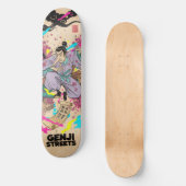 Manga Style Japanese Art for Skateboard & Stickers スケートボード (正面)