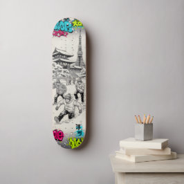 Manga Style Japanese Art for Skateboard & Stickers スケートボード