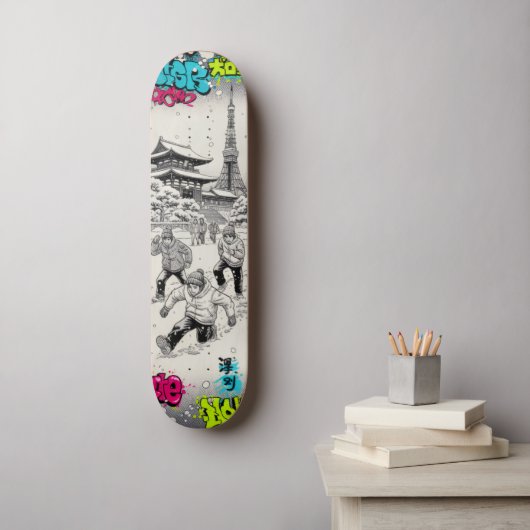 Manga Style Japanese Art for Skateboard & Stickers スケートボード (ウォールアート)
