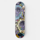 Manga Style Japanese Art for Skateboard & Stickers スケートボード (正面)