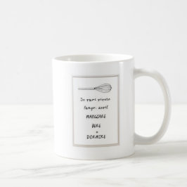 Mangare bere e dormire Italian phrase Mug コーヒーマグカップ