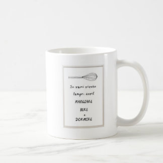 Mangare bere e dormire Italian phrase Mug コーヒーマグカップ