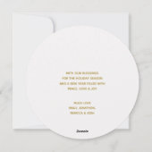 Mangerの遠くに歌詞で出生白い円 シーズンカード (裏面)