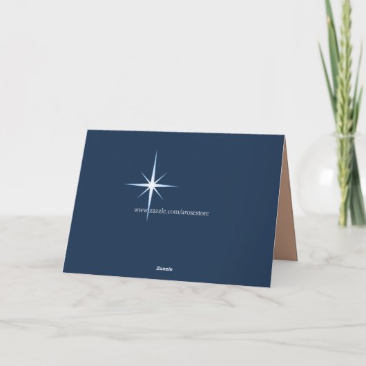Manger Scene Christian Card シーズンカード (裏面)