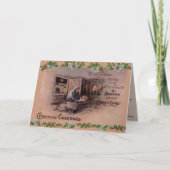 Manger Scene Christian Card シーズンカード (正面)