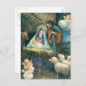 Manger Scene "O holy Night"ポストカード シーズンポストカード (正面/裏面)