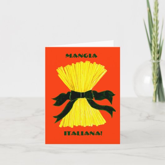 MangiaのItalianaのメッセージカード シーズンカード (正面)