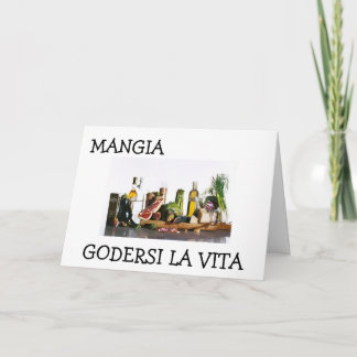 「MANGIA - AND LIFE」食べの楽しむ誕生日・カード カード