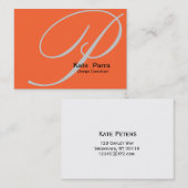 Mangoのスクリプエレガントト名刺 名刺 (正面/裏面)