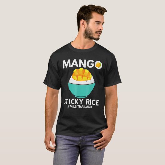 Mangoもち米ミリThailandサマーフードラバー Tシャツ (正面フル)