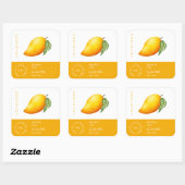 Mangoスモールビジネスラベル スクエアシール (シート)