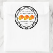 Mango Chutneyラベルのパーソナライズ ラウンドシール (バッグ)