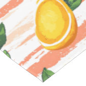 Mango Fruit Pattern with Green Leaves テーブルクロス (アングル)