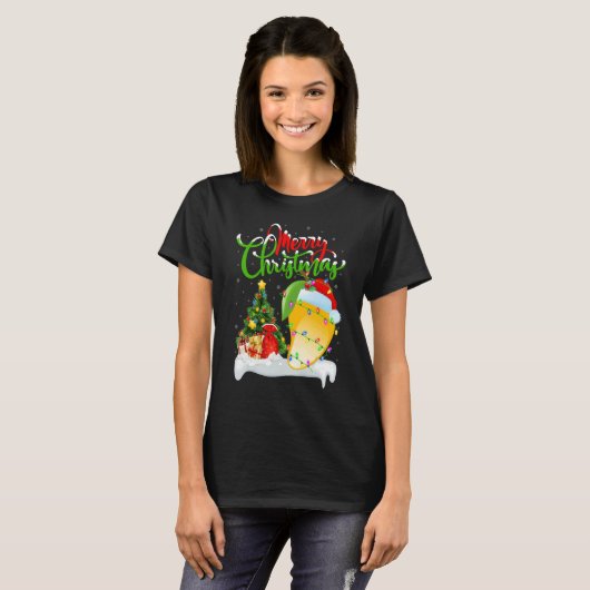 Mango Fruit   Xmas Decorations Santa Mango Christm Tシャツ (正面フル)