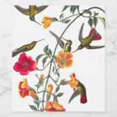 Mango Humminbird by John James Audubon ワインラベル (シングルラベル)