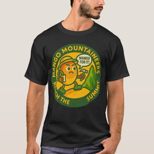 Mango Mountaineers Reach The Summit Tシャツ (正面)