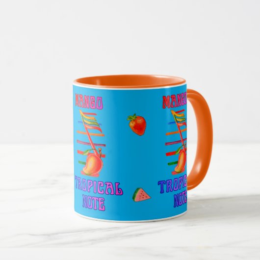 MANGO MUSIC NOTE DESIGNED MUG  マグカップ (正面右)
