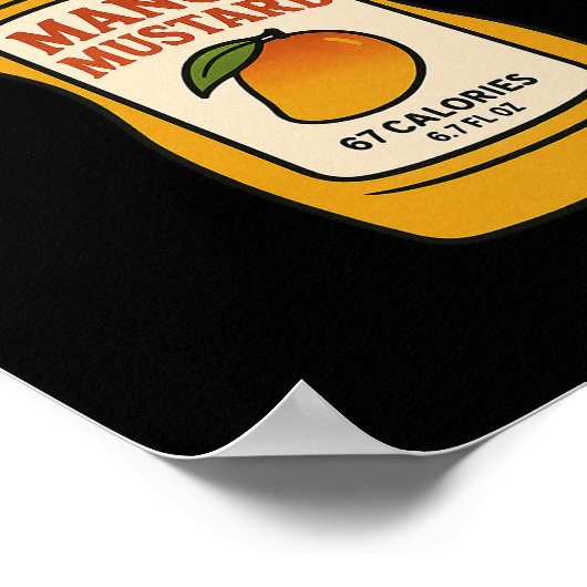 Mango Mustard 67 Six Seven 6-7 - Funny Brainrot Ki ポスター (角)