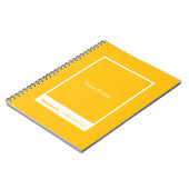 Mango Orange Block Quote Classic Notebook ノートブック (左側)