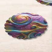  Mango – Tropical Fruit Full of Flavor ペーパーコースター (アングル)