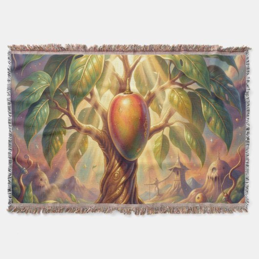 Mango – Tropical Fruit Full of Flavor´11 スローブランケット (正面)