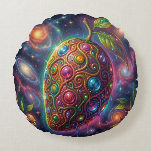 Mango – Tropical Fruit Full of Flavor´1 ラウンドクッション (正面)