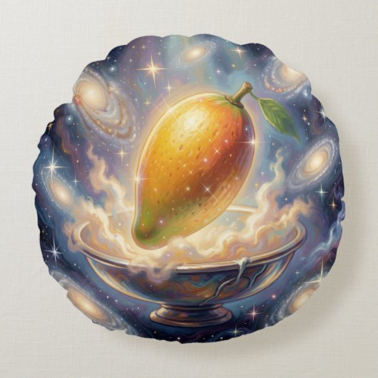 Mango – Tropical Fruit Full of Flavor´4 ラウンドクッション (正面)