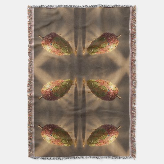 Mango – Tropical Fruit Full of Flavor´6 スローブランケット (正面縦)