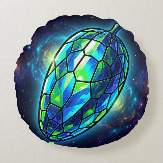  Mango – Tropische Frucht voller Geschmack ラウンドクッション (正面)