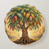 Mango – Tropische Frucht voller Geschmack´7 ラウンドクッション (裏面)