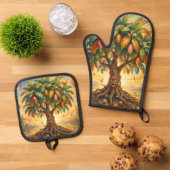 Mango – Tropische Frucht voller Geschmack´7 鍋つかみ&鍋敷きセット (トップダウン)