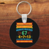 Mangos Mustard 67 Tee Funny Alphabet Code M Meme F キーホルダー (正面)