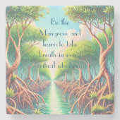 Mangrove & Quote ストーンコースター (正面)